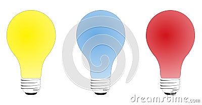 Light bulbs Vector Illustration