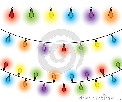 Light Bulbs Collection Vector Illustration