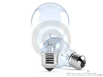 Light bulbs concept Stock Photo