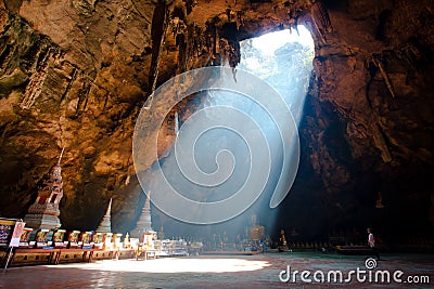 Light cave Editorial Stock Photo