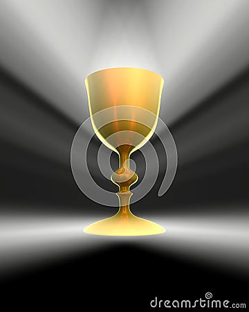 Light and chalice Stock Photo