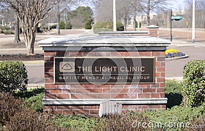 The Light Clinic Baptist Medical Group Memphis Editorial Stock Photo