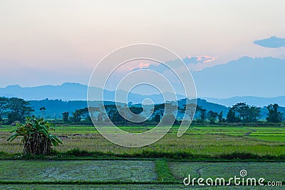 light through the cloud above the high mountain Stock Photo