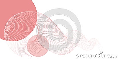A light colored abstract background with soft pink circles and subtle gradients, creating a minimalist and serene design Vector Illustration
