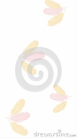 light colored chicken feathers as background Stock Photo