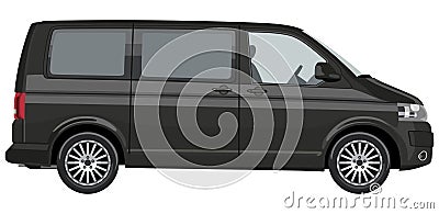 Light commercial vehicle Vector Illustration