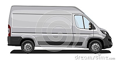 Light commercial vehicle Vector Illustration