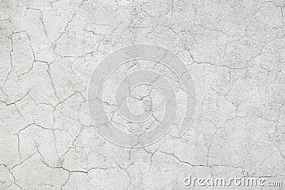 Light concrete wall with cracks Stock Photo