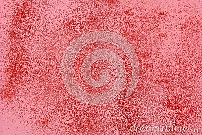 Light coral glitter twinkle abstract background with sparkles. Stock Photo