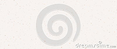 Light cream seamless grain paper texture. Vintage ecru background with dots, speckles, specks, flecks, particles. Craft Vector Illustration