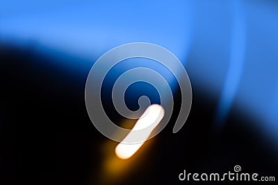 Light in the darkness. Get out of a difficult situation. Bokeh blurred illuminating Stock Photo
