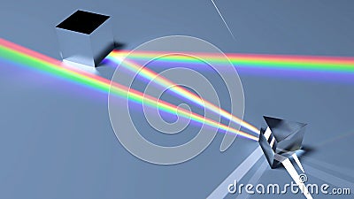 Light dispersion Stock Photo