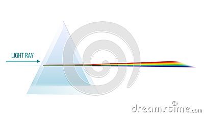 Light Dispersion Illustration Vector Illustration