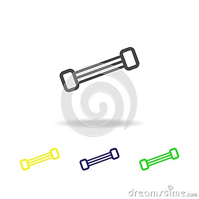 light dumbbells multicolored icons. Element of sport icon Can be used for web, logo, mobile app, UI, UX Stock Photo