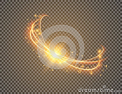 Light effect. magic circle glow. Vector illustration Vector Illustration