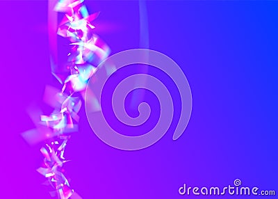 Light Effect. Retro Colorful Wallpaper. Holographic Confetti. Fe Vector Illustration