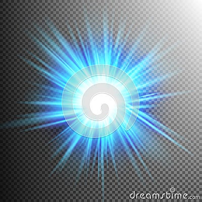 Light Effect Transparent Flare Lights. EPS 10 Vector Illustration