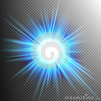 Light Effect Transparent Flare Lights. EPS 10 Vector Illustration