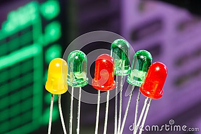 Light emitting diodes Stock Photo