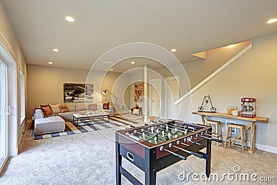 Light entertainment/game room design Stock Photo