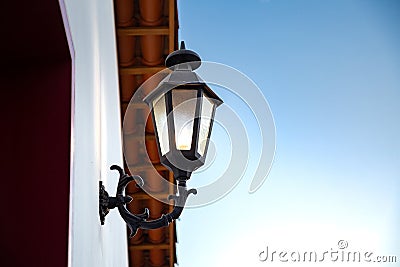 Light fixture detail in a house. Editorial Stock Photo