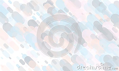 Light geometric background. Light, translucent, transparent ovals, ellipses with overlapping Backdrop in a minimalist style. Vector Illustration