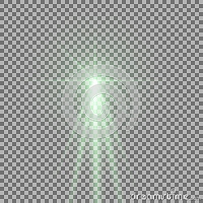 Light with a glare Vector Illustration