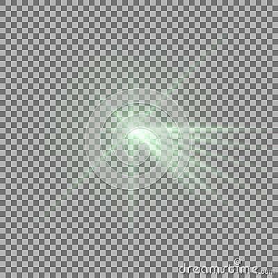 Light with a glare Vector Illustration