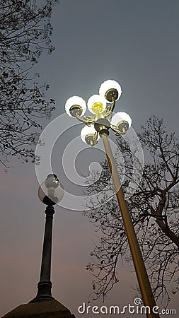 The light in the gloaming. Stock Photo