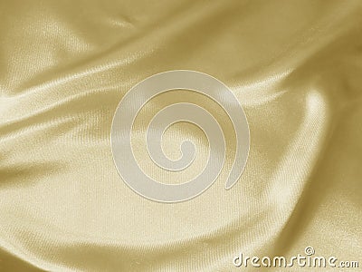 LIght gold crumpled satin background Stock Photo