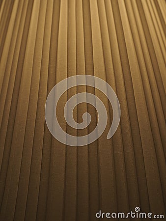 Light gradient brown hard folded cloth curtain vertical background, perspective Stock Photo