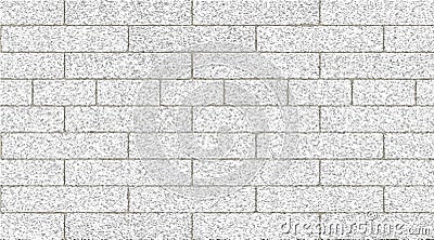 Light gray brick wall abstract background. Texture of bricks. Vector illustration Vector Illustration