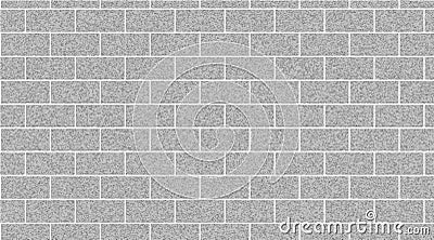 Light gray brick wall abstract background. Texture of bricks. Vector illustration Vector Illustration