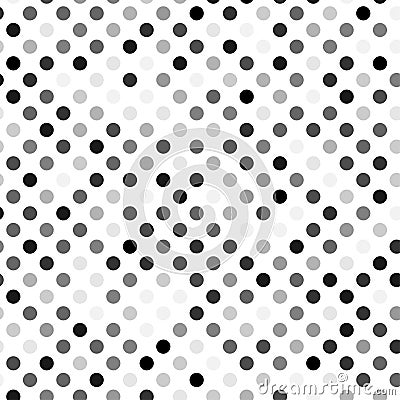 Light gray dotted, dots, circles pattern, background Geometry is seamlessly repeatable Vector Illustration