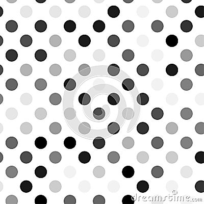 Light gray dotted, dots, circles pattern, background Geometry is seamlessly repeatable Vector Illustration
