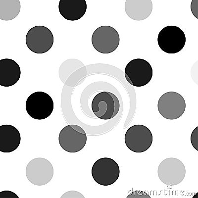 Light gray dotted, dots, circles pattern, background Geometry is seamlessly repeatable Vector Illustration