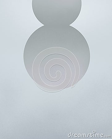 Light gray poster with empty title frame. Insert text inside. Blank form for text Stock Photo