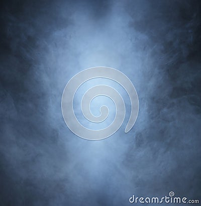 Light gray smoke on a black background Stock Photo