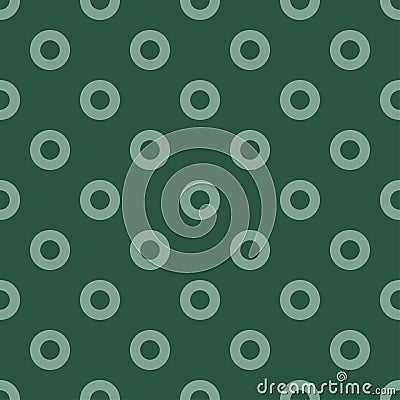 Light green circles on green seamless background Stock Photo