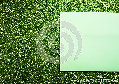 Abstract green background and green paper, place for writing, old vintage texture Stock Photo