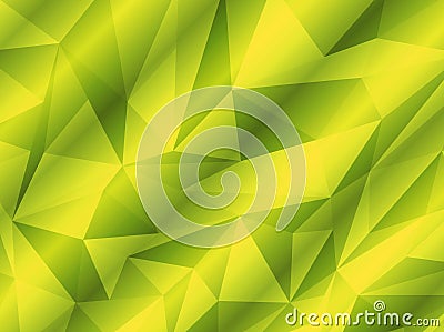 light green polygonal abstract watercolor texture geometric pattern with color triangle Stock Photo