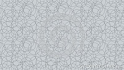 Light Grey Seamless Overlapping Circles Pattern Background Stock Photo