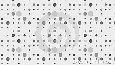 Light Grey Seamless Random Circle Dots Pattern Background Stock Photo