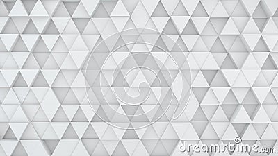 Light grey triangles extruded background 3D render Cartoon Illustration