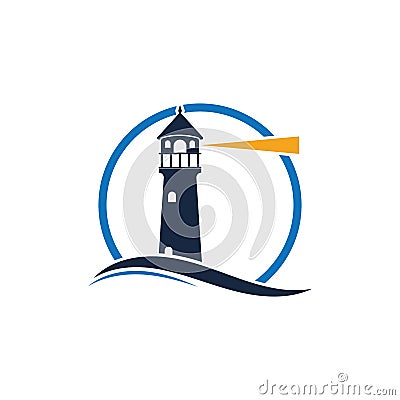 Light House Logo Template vector Vector Illustration