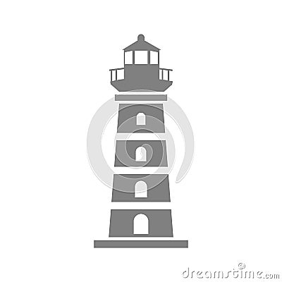 Light house tower icon vector design symbol Vector Illustration