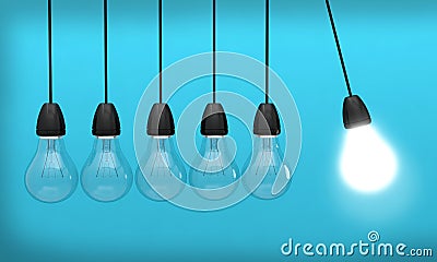 Light idea bulb innovation creative Stock Photo