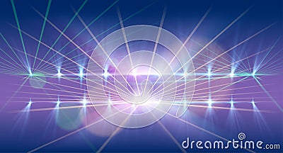 Light and laser show background Stock Photo