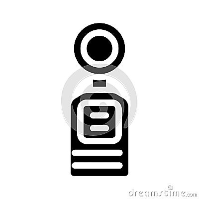 Light meter measuring equipment glyph icon vector illustration Vector Illustration