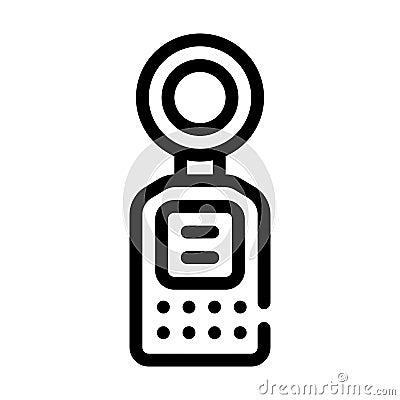 Light meter measuring equipment line icon vector illustration Vector Illustration